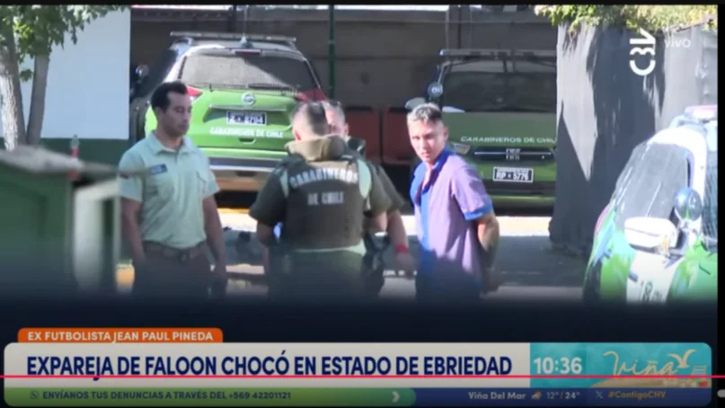 Jean Paul Pineda es detenido por Carabineros tras conducir en estadio de ebriedad