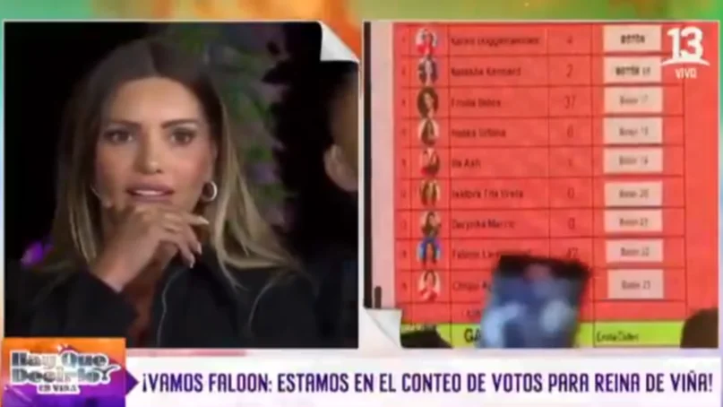 Viral: el rostro de Faloon Larraguibel al perder reinado de Viña 2025