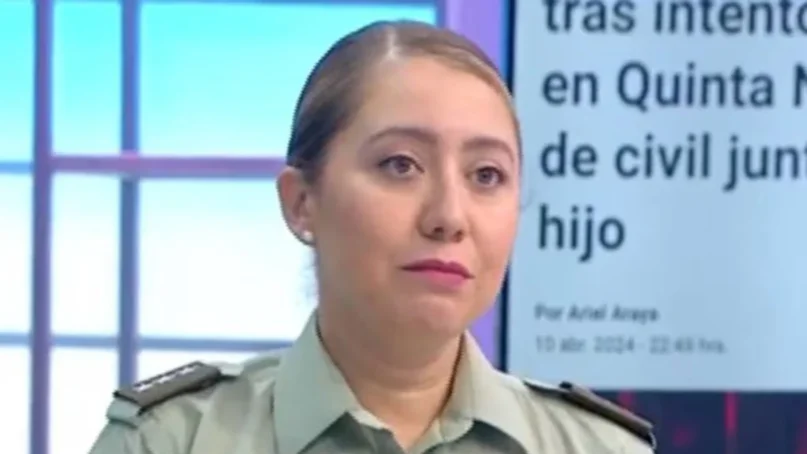Capitán de Carabineros se quebró en matinal "Mucho Gusto" al hablar de crimen de teniente Sánchez
