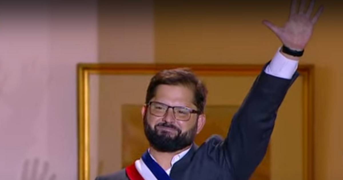 Así fue el primer discurso del Presidente Boric en La Moneda